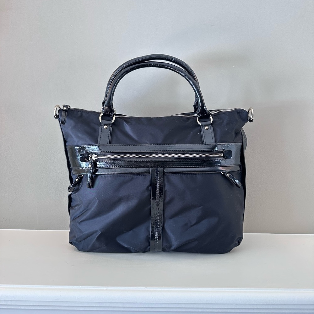 Banana Republic Black Amalfi Laptop Tote Handbag NWOT